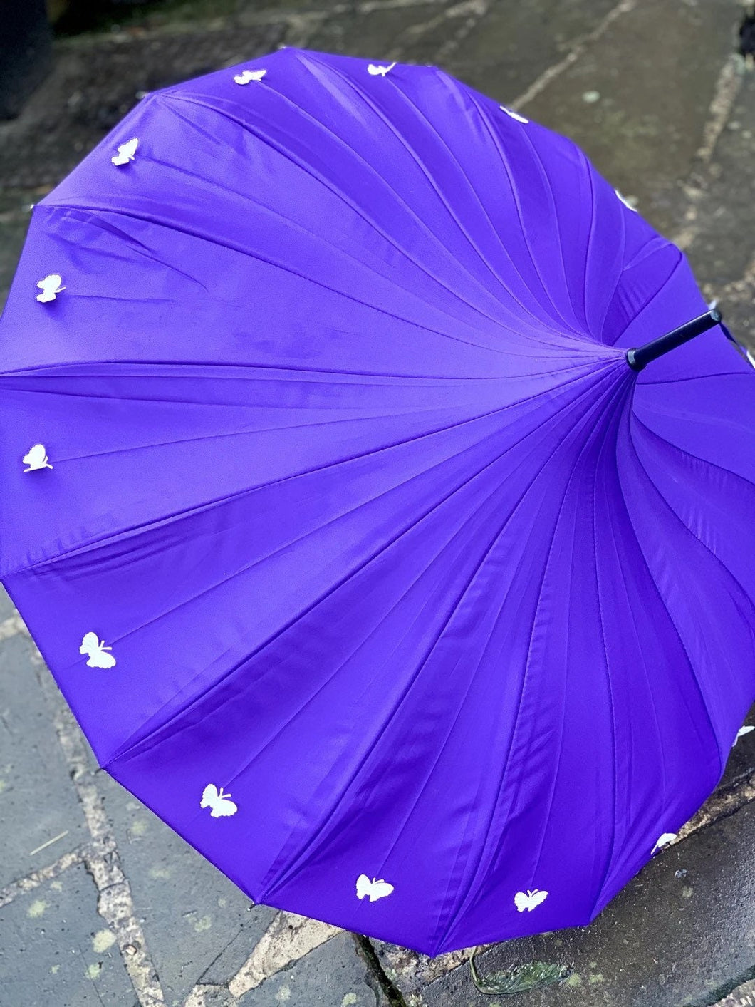 Purple Pagoda Umbrella (Butterflies)