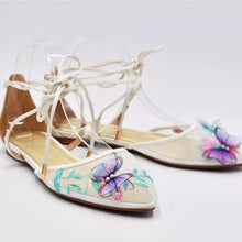 Load image into Gallery viewer, Butterfly Flat Bridal Shoes
