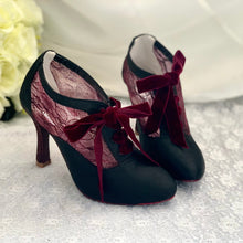 Load image into Gallery viewer, Black Bridal Boots
