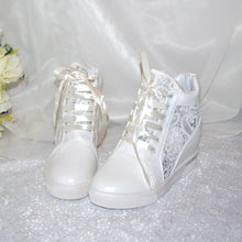 Load image into Gallery viewer, Bridal Wedge Hi-Tops
