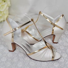 Load image into Gallery viewer, Block Heel Wedding Shoes | Mary Jane Bridal Shoes
