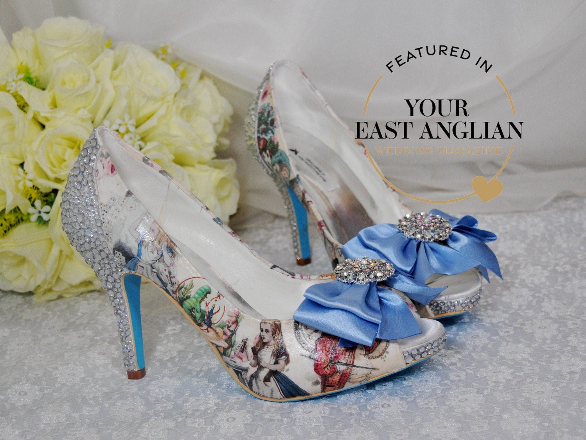 Alice in Wonderland 10cm Heel – Becci's Bridal Designs
