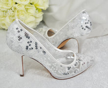 Load image into Gallery viewer, Lace Bridal Shoes | Other Colours
