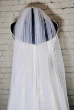Load image into Gallery viewer, Single Tier Edged Veil | 75cm-500cm | White, Ivory, Champagne
