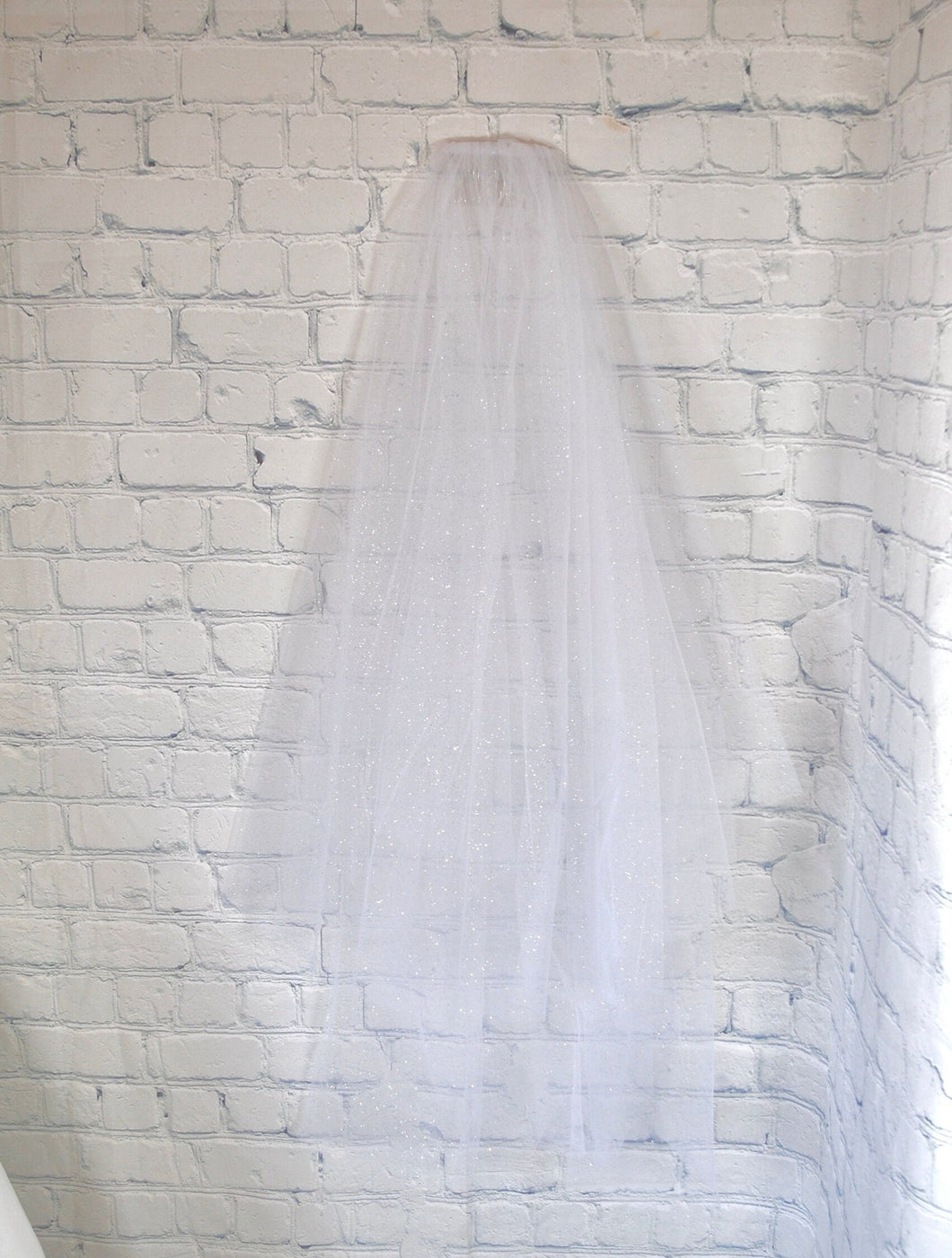 Two Tier Glitter Bridal Veil | 100cm