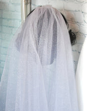 Load image into Gallery viewer, Two Tier Glitter Bridal Veil | 100cm
