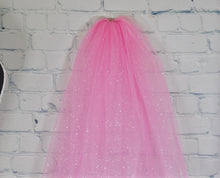Load image into Gallery viewer, Single Tier Glitter Veil | 75cm - 500cm | Pink
