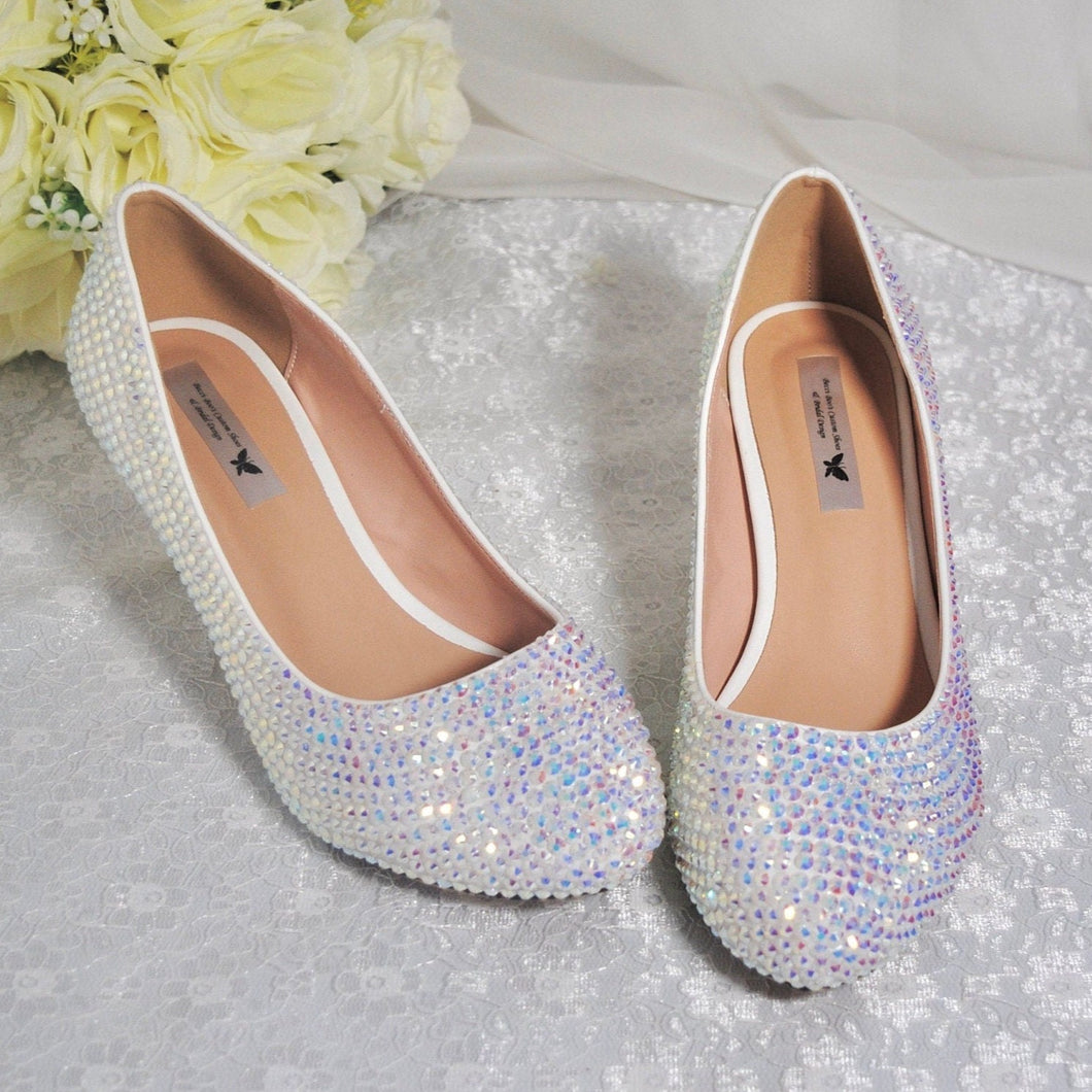 Ivory Crystal Wedding Shoes