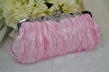 Load image into Gallery viewer, Elegant Bridal Satin Diamanté Clutch Bag | Various Colours
