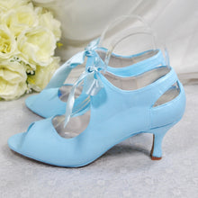 Load image into Gallery viewer, Blue Vintage Booties
