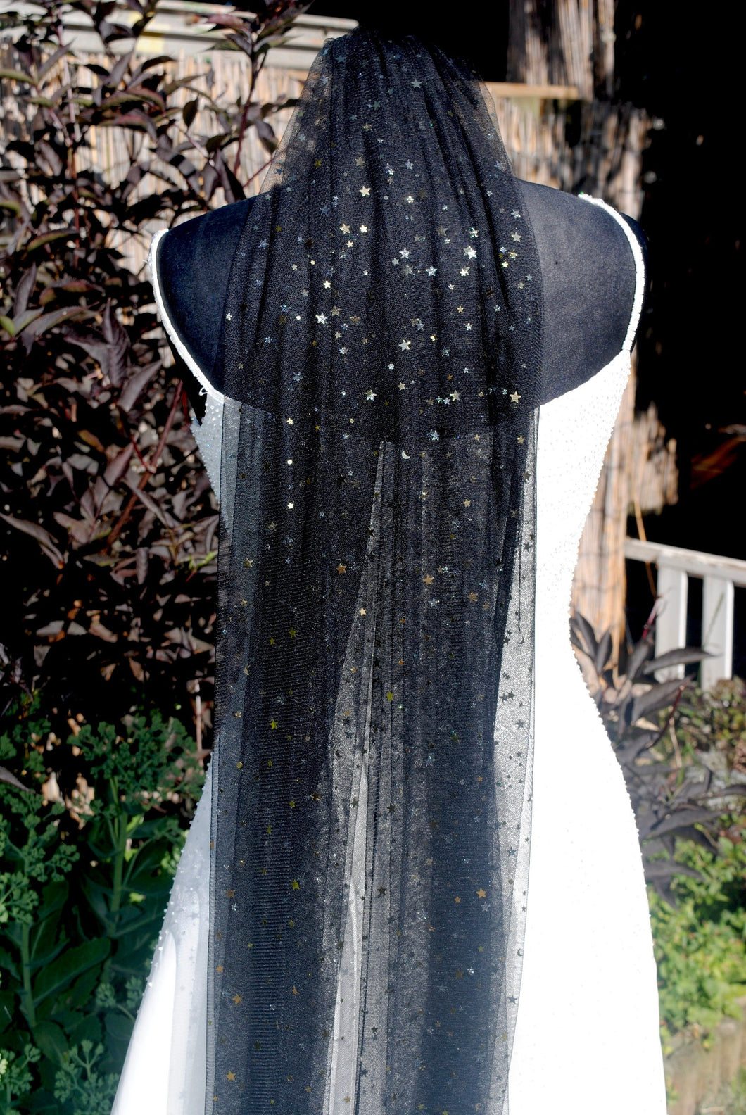 Celestial Wedding Veil | 75cm - 500cm | Black, Ivory