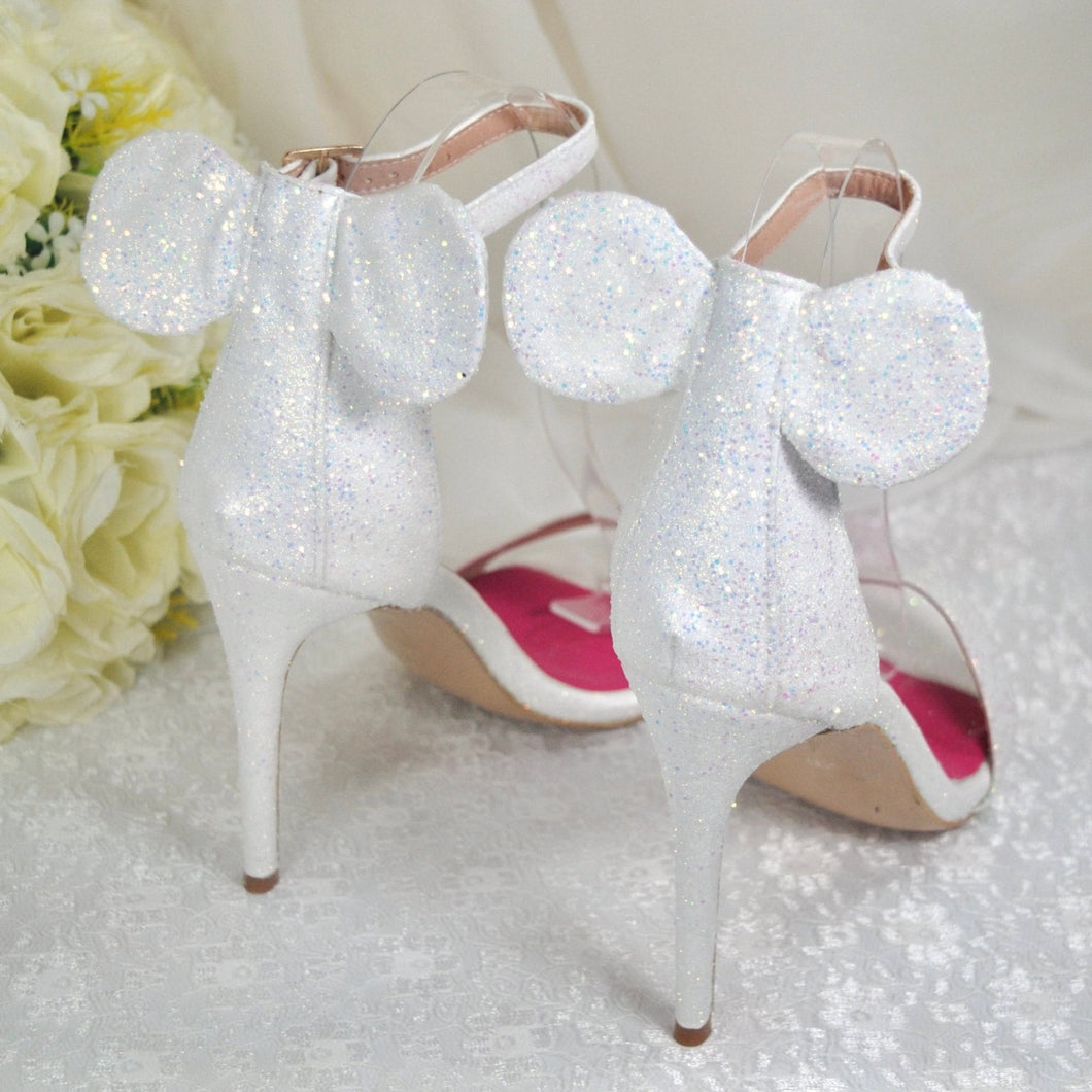 Glitter Mouse Ear Heels | Custom Colours