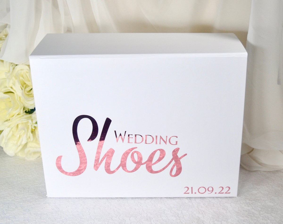 Luxury Wedding Shoe Storage Box | Gift Box | Bridal Accessory Keepsake ...