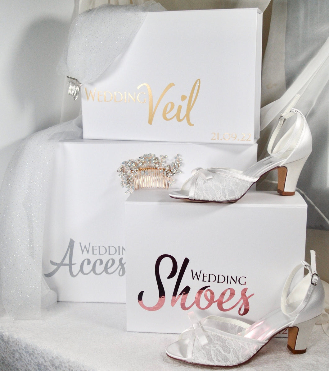 Luxury Wedding Shoe Storage Box | Gift Box | Bridal Accessory Keepsake