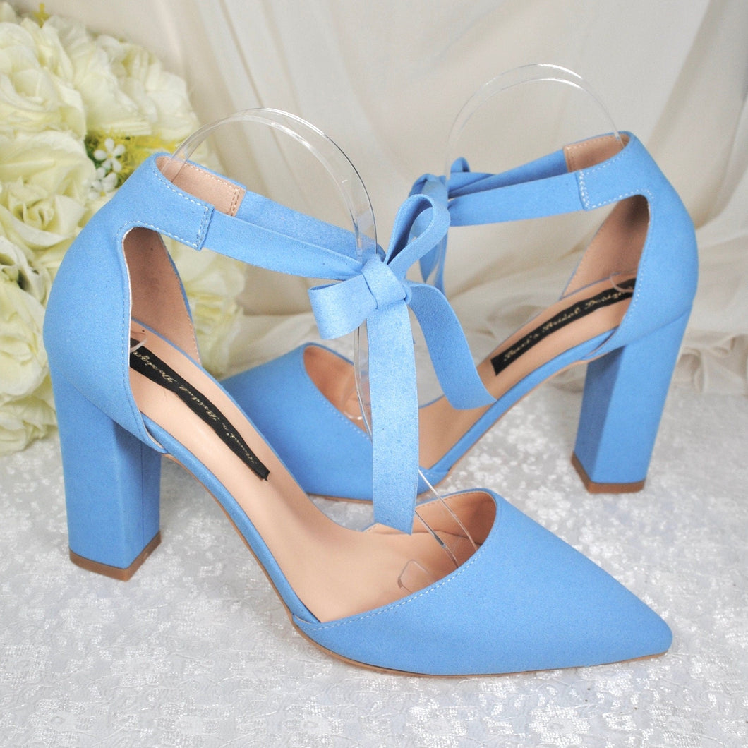 Suede Block Heel with Ankle Strap | Other Colours