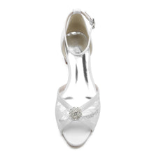 Load image into Gallery viewer, Simply Beautiful Flat Wedding Shoes, Lace Bridal Shoes
