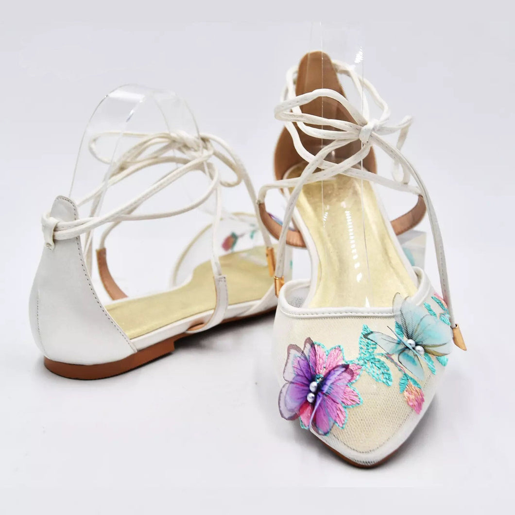 Butterfly Flat Bridal Shoes