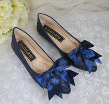 Load image into Gallery viewer, Rock Glitter Flats with Bow | Other Colours
