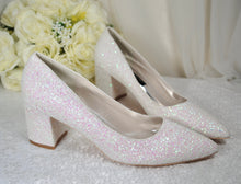 Load image into Gallery viewer, Glitter Wedding Shoes | 2 Inch Chunky Heel
