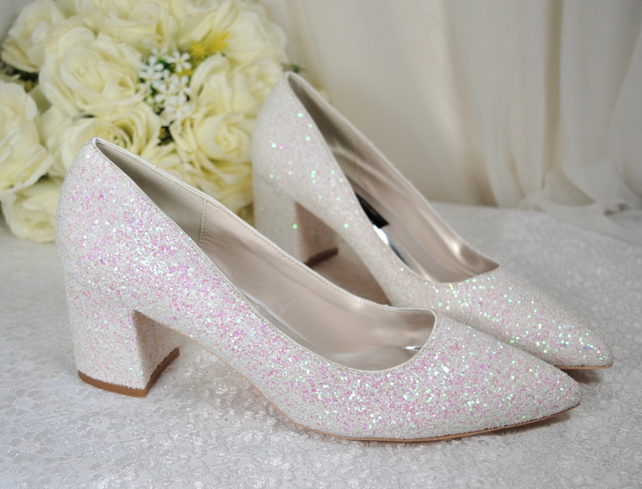 2 inch silver shoes best sale