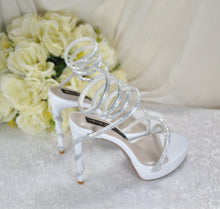 Load image into Gallery viewer, Spiral Ankle Bridal Shoes
