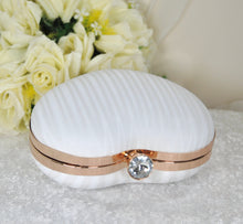 Load image into Gallery viewer, White Heart Clutch Bag
