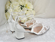 Load image into Gallery viewer, Block Heel Lace Shoes | 5cm Heel
