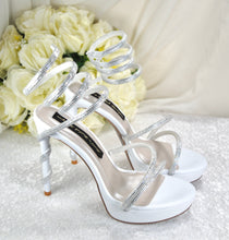 Load image into Gallery viewer, Spiral Ankle Bridal Shoes
