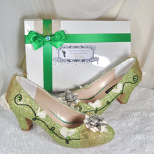 Load image into Gallery viewer, Tiana - Princess Inspired Bridal Shoes with Block Heel

